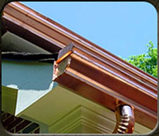 Gutter Copper HEader | Rancho Rain Gutters